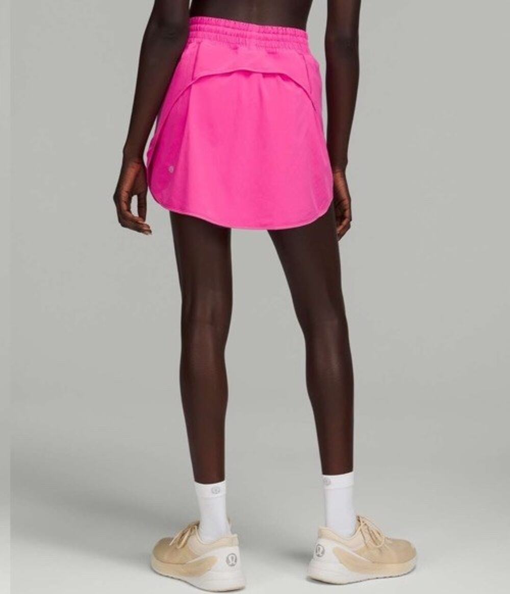 Lululemon Hotty Hot High-Rise Skirt Long in Sonic Pink, Size 2